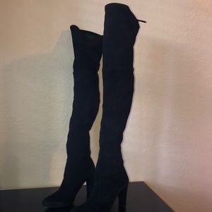 Thigh high heel boots